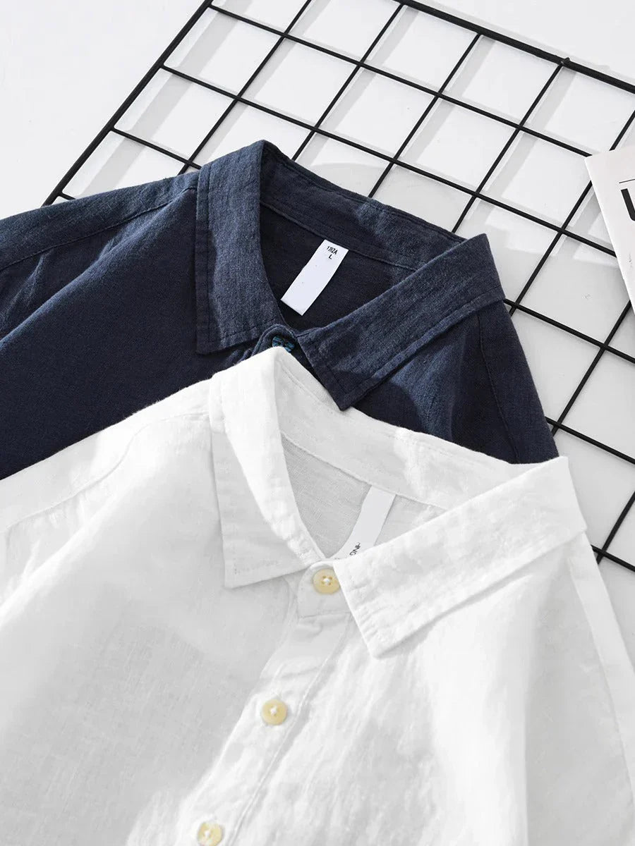 CHEMISE DEMI-PATTE BOUTONNÉE POUR HOMME