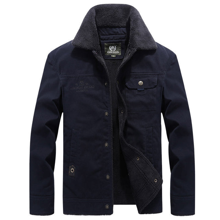 VESTE EN COTON DOUBLÉE EN SHERPA POUR HOMME