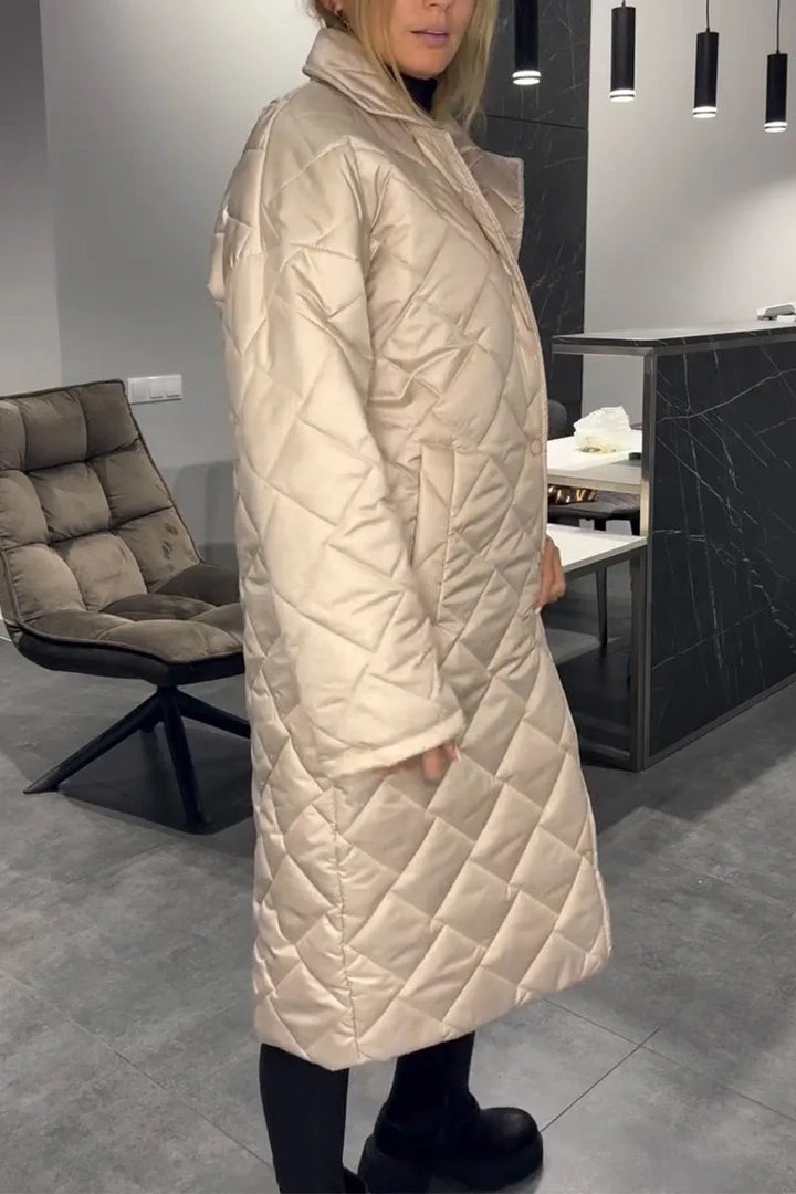 Victoire | Manteau réversible matelassé avec doublure léopard
