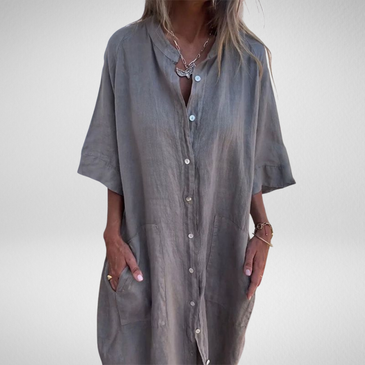 Camille Cannes | Robe Chemise Bohème Chic