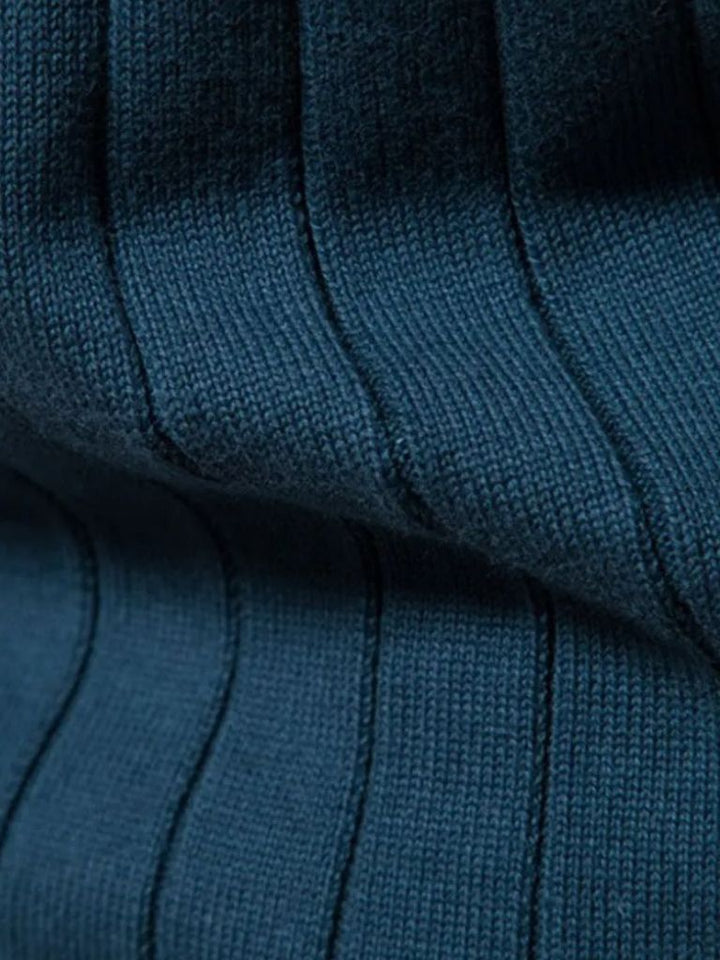 MAXIME | Cardigan zippé en maille texturée — coupe taillée
