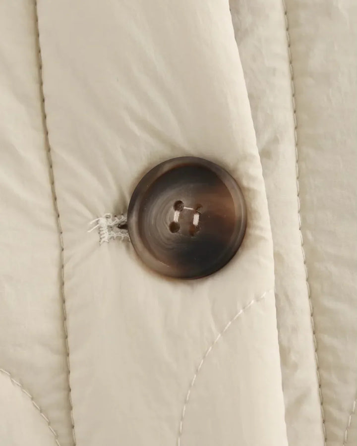 Camille Cannes | Veste matelassée chaude avec détail léopard