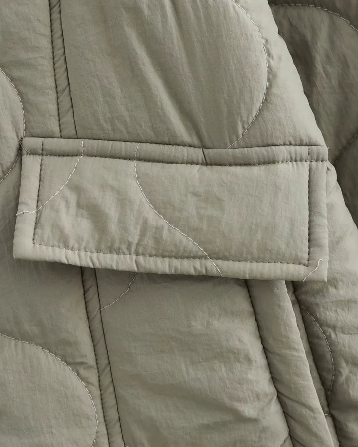 Camille Cannes | Veste matelassée chaude avec détail léopard