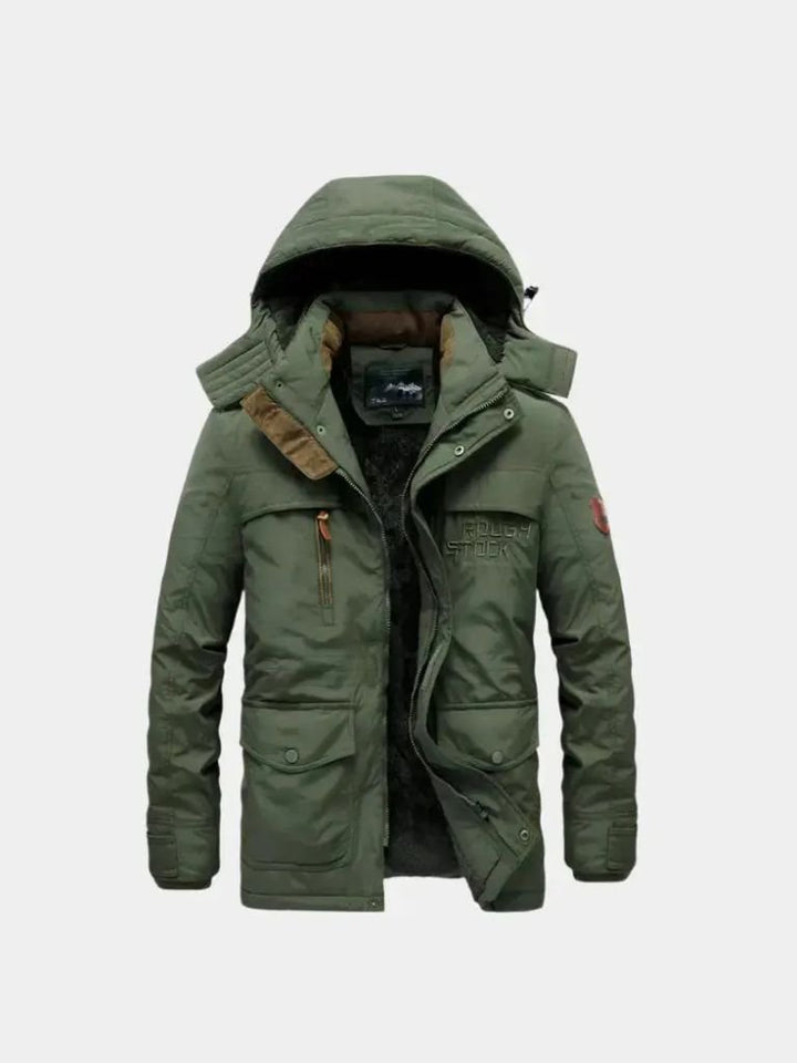 PASCAL | Parka militaire à capuche en coton technique