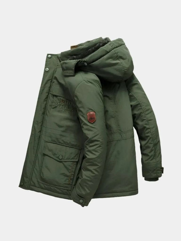 PASCAL | Parka militaire à capuche en coton technique