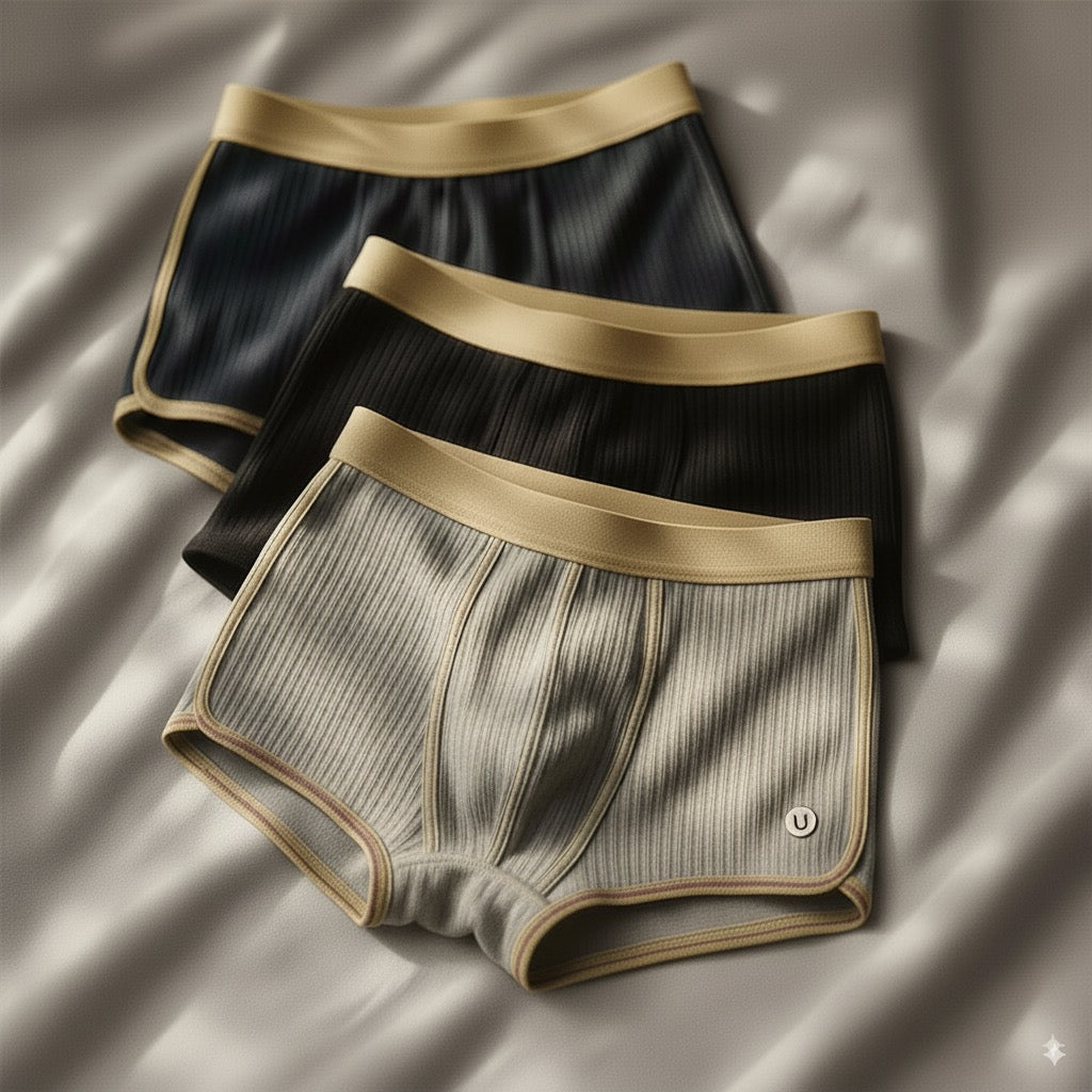 BOXER EN COTON BIOLOGIQUE POUR HOMME (LOT DE 3)
