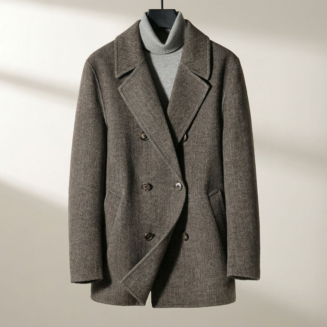 MANTEAU EN LAINE STRUCTURÉ POUR HOMME
