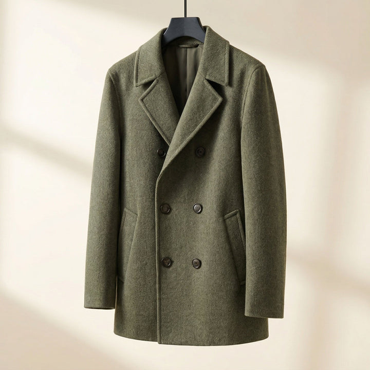 MANTEAU EN LAINE STRUCTURÉ POUR HOMME