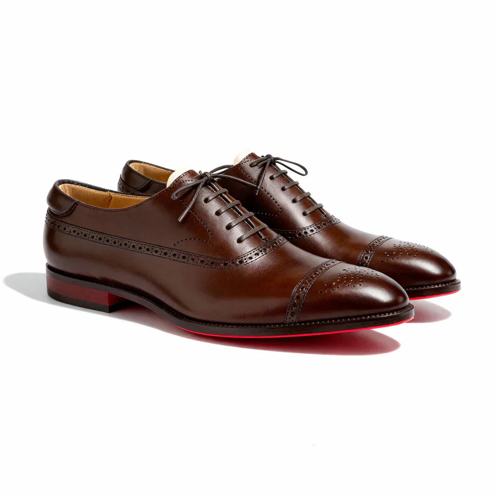 CHAUSSURES BROGUE EN CUIR POUR HOMME