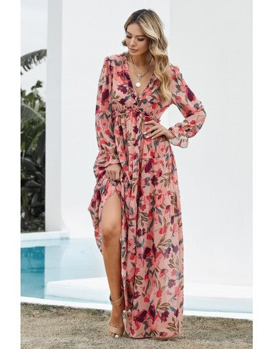 ROBE LONGUE A MANCHES