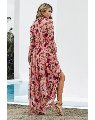 ROBE LONGUE A MANCHES