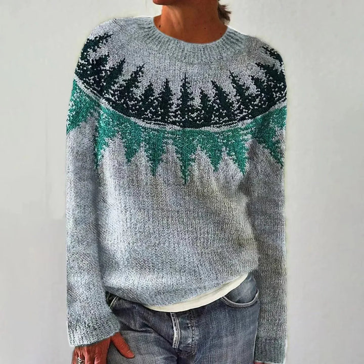 Aurore | Pull Jacquard en Cachemire & Laine Mérinos