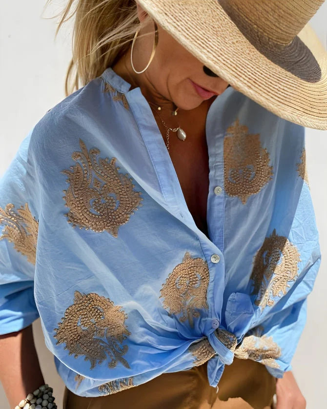 Christine | Blouse légère & élégante en coton premium