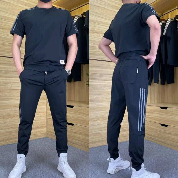 COMPLET HOMME EN MATÉRIAU DE LUXE AVEC ÉLASTIQUE