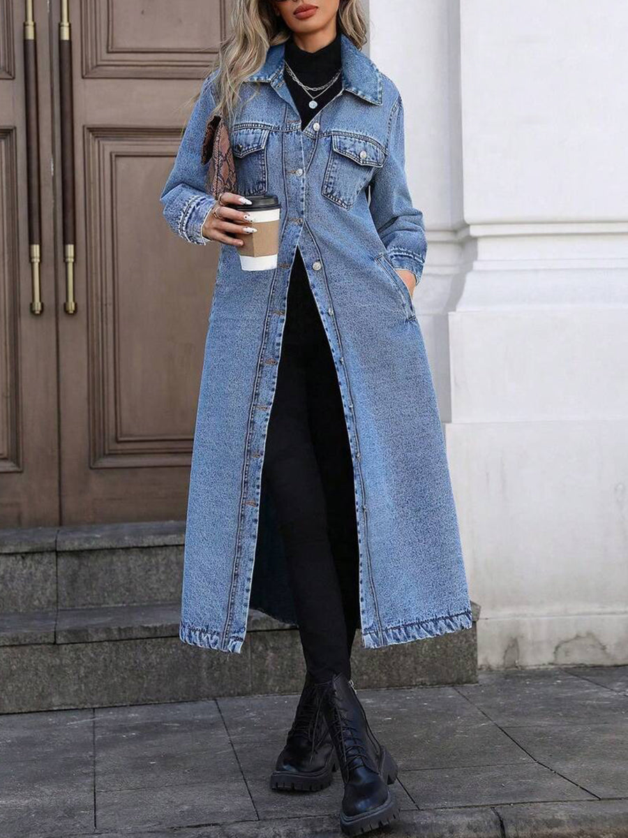 MARGUERITE | Veste Longue en Jean
