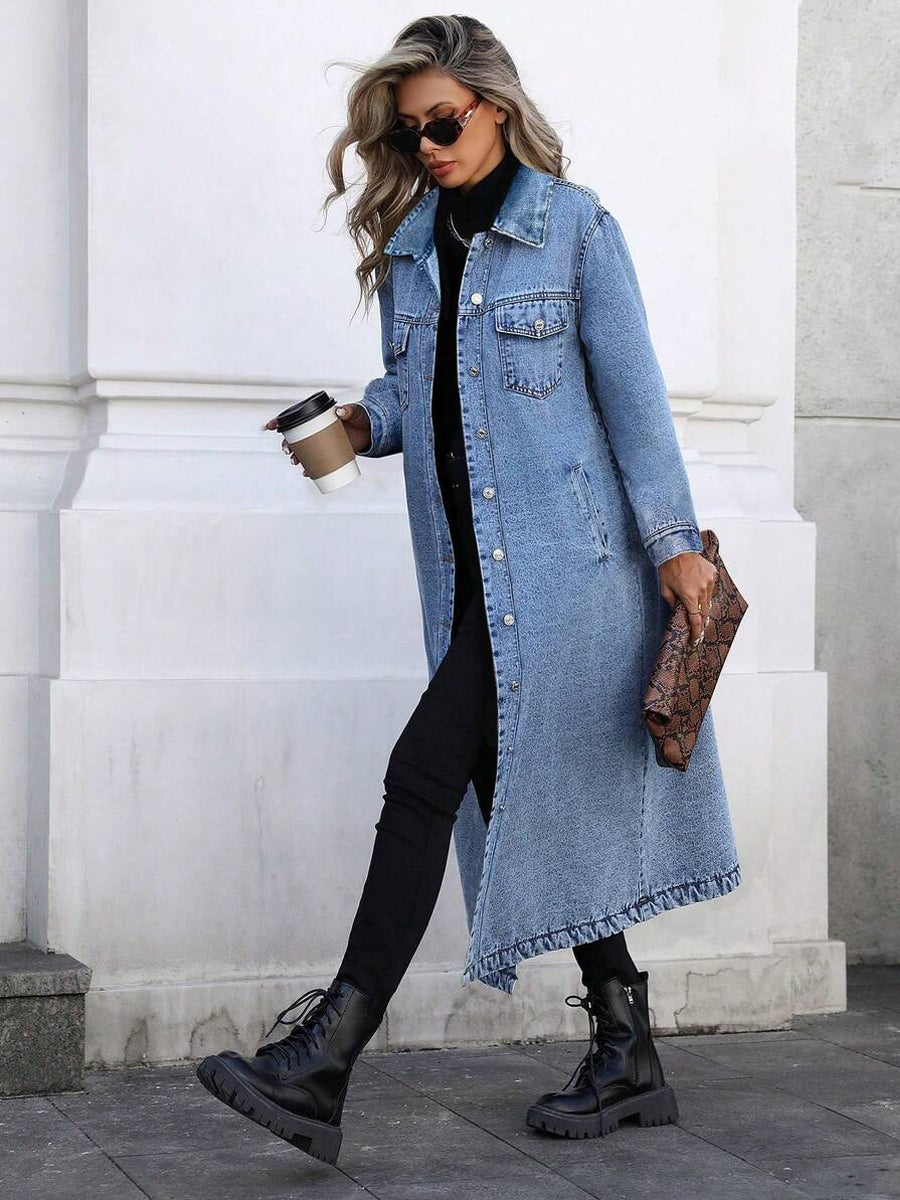 MARGUERITE | Veste Longue en Jean
