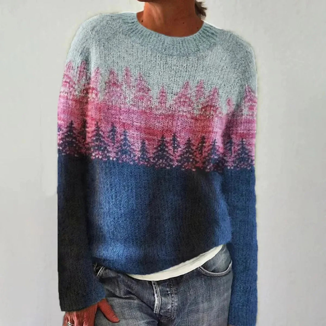 Aurore | Pull Jacquard en Cachemire & Laine Mérinos