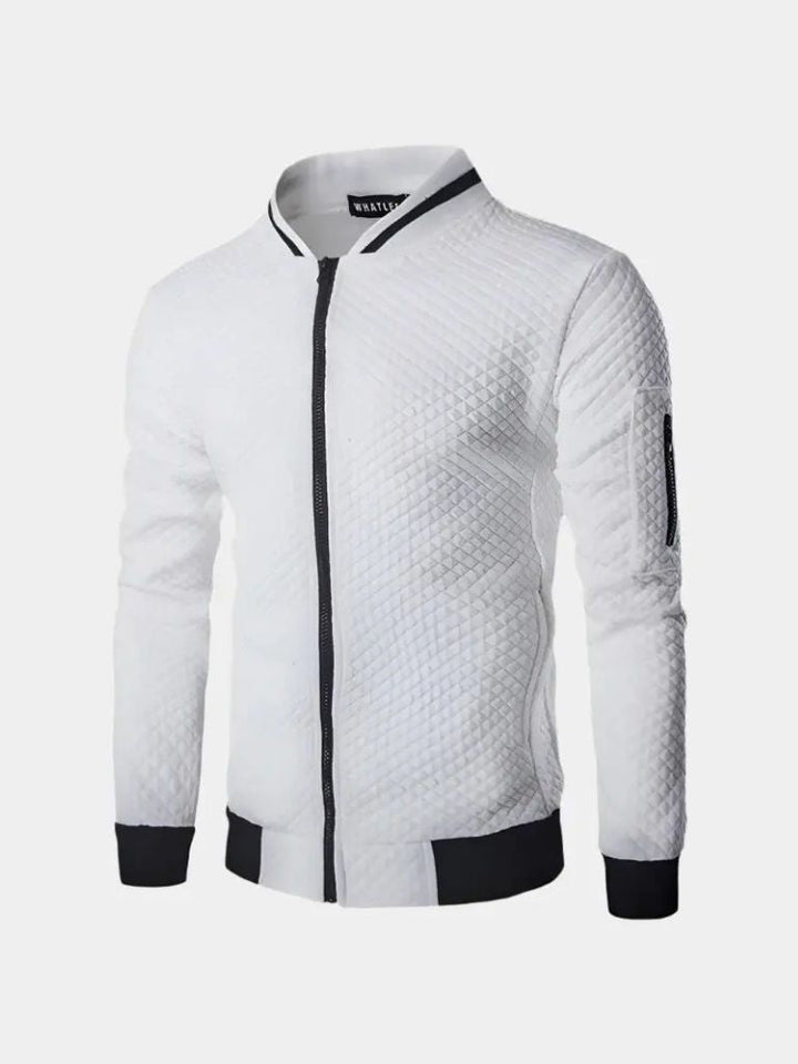 PAUL | Blouson aviateur en coton texturé — coupe casual structurée
