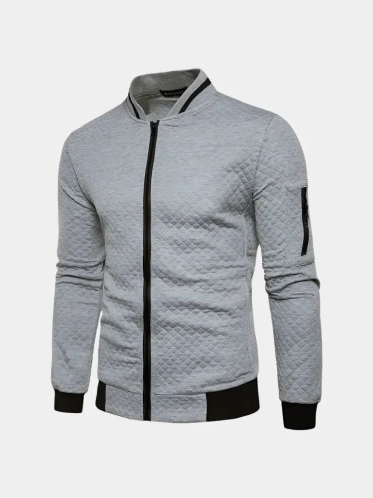 PAUL | Blouson aviateur en coton texturé — coupe casual structurée