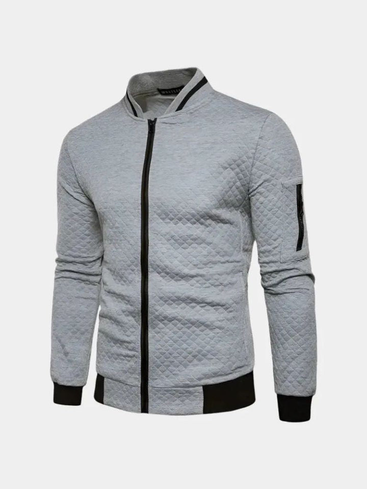 PAUL | Blouson aviateur en coton texturé — coupe casual structurée