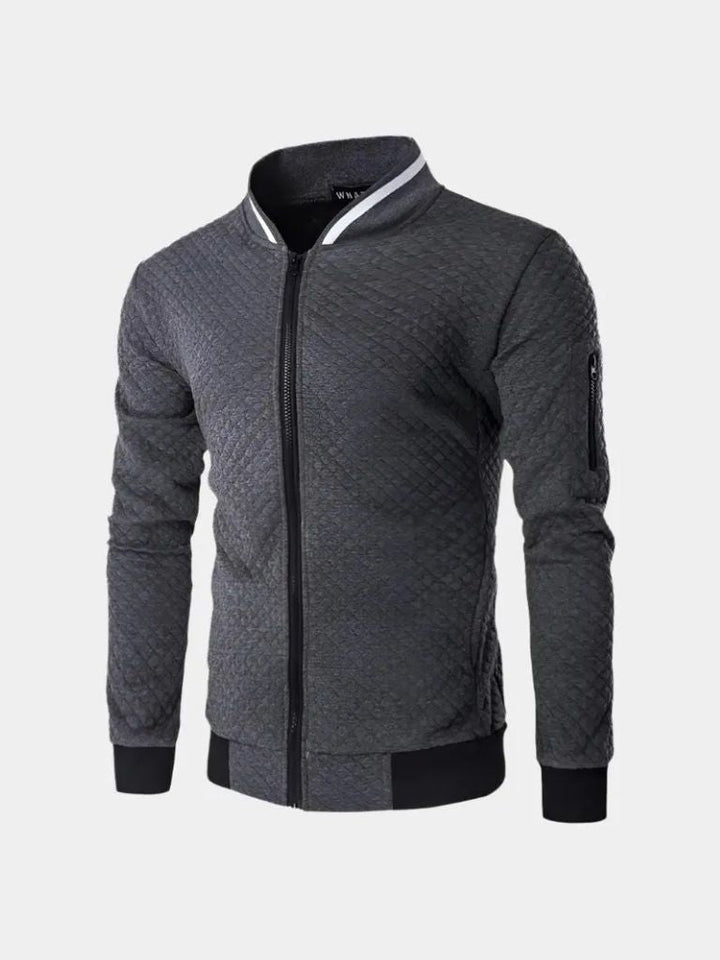 PAUL | Blouson aviateur en coton texturé — coupe casual structurée