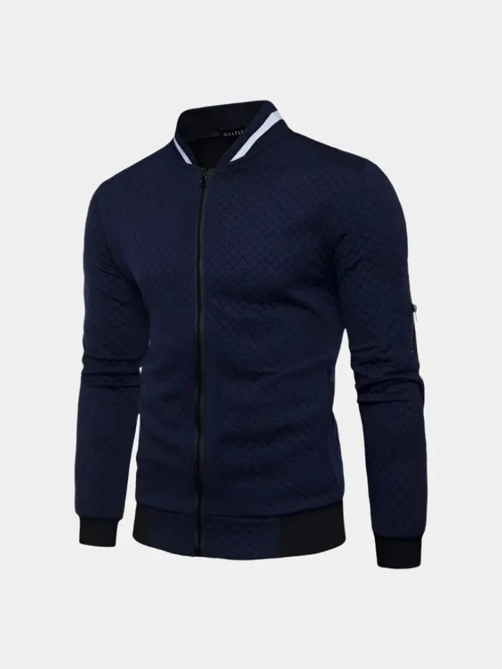 PAUL | Blouson aviateur en coton texturé — coupe casual structurée