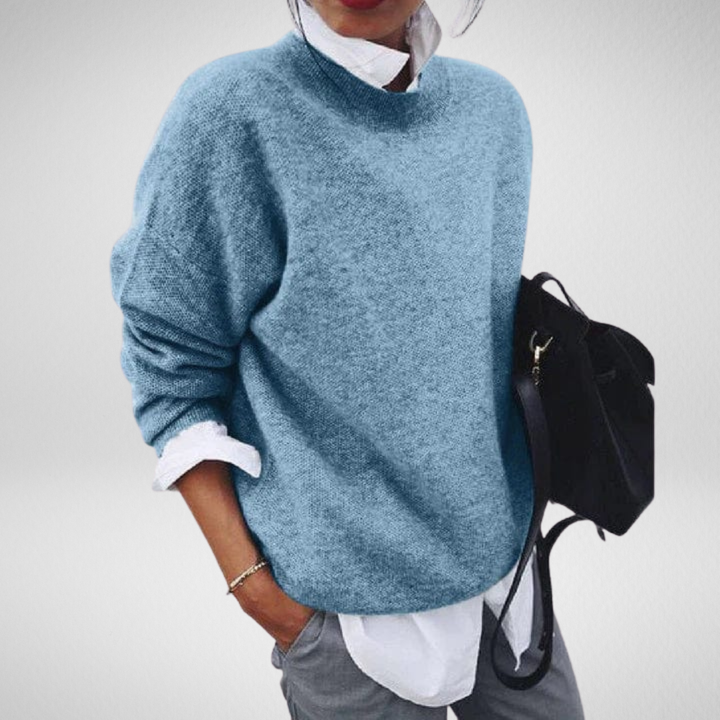 Hélène | Pull en cachemire col rond