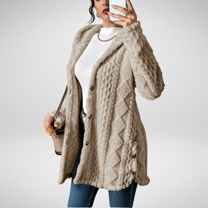 Camille Cannes | Manteau teddy chic