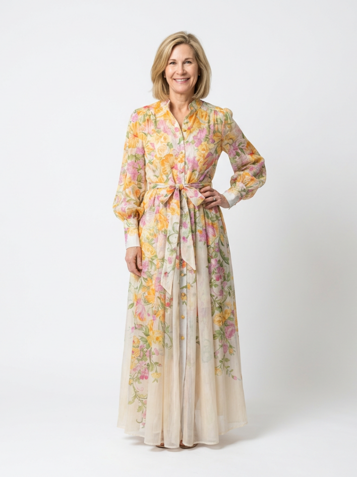 Cressida | Robe Maxi Longue en Tulle Floral