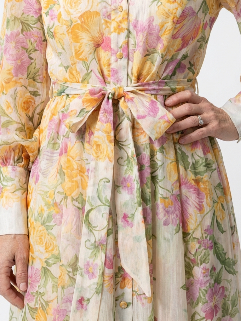 Cressida | Robe Maxi Longue en Tulle Floral