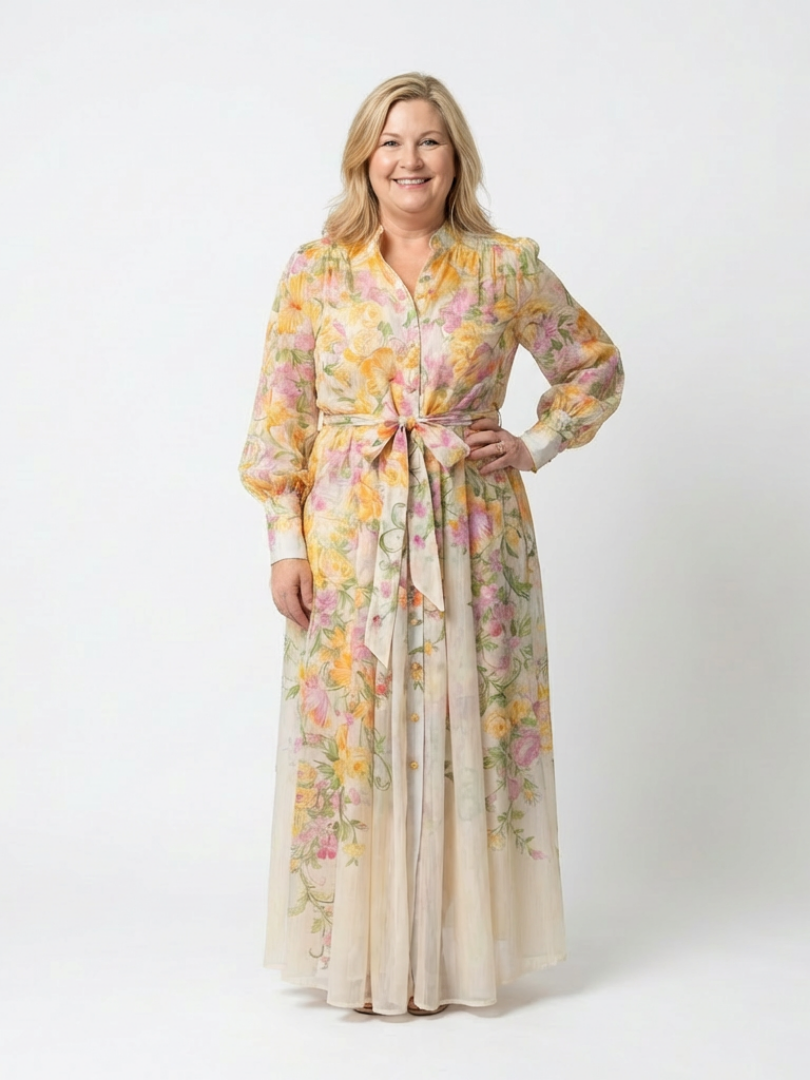 Cressida | Robe Maxi Longue en Tulle Floral