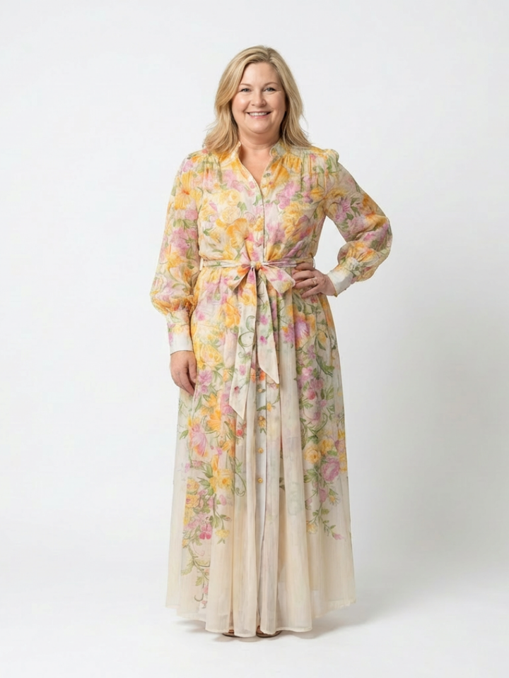 Cressida | Robe Maxi Longue en Tulle Floral