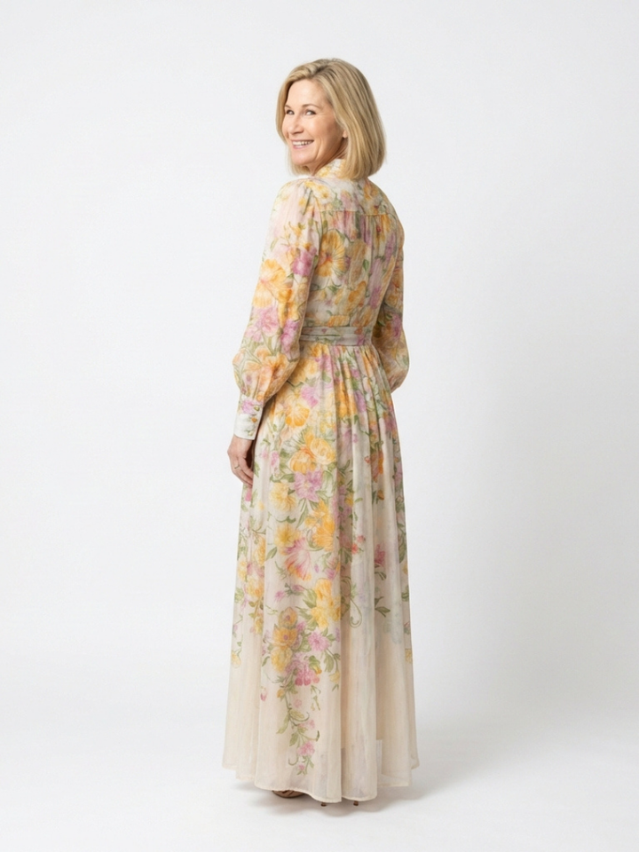 Cressida | Robe Maxi Longue en Tulle Floral