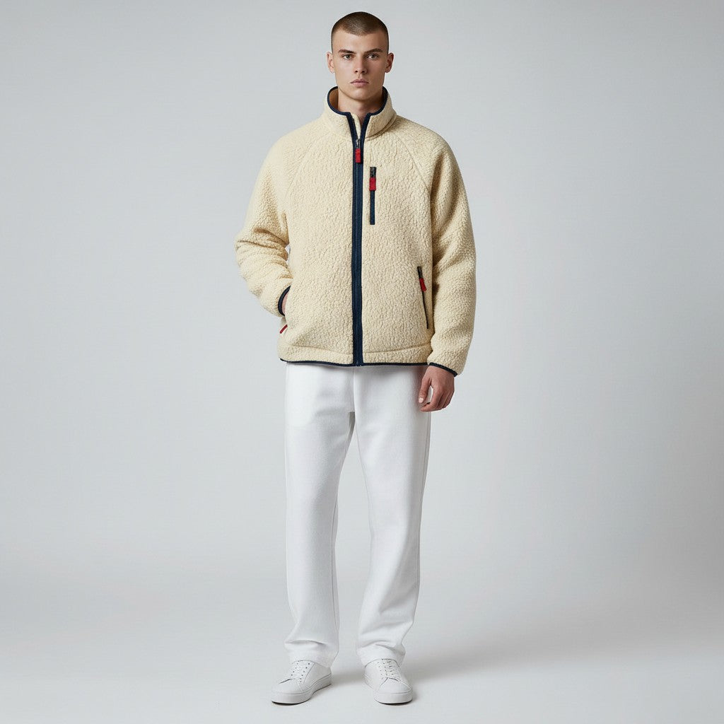 VESTE EN POLAIRE SHERPA POUR HOMME