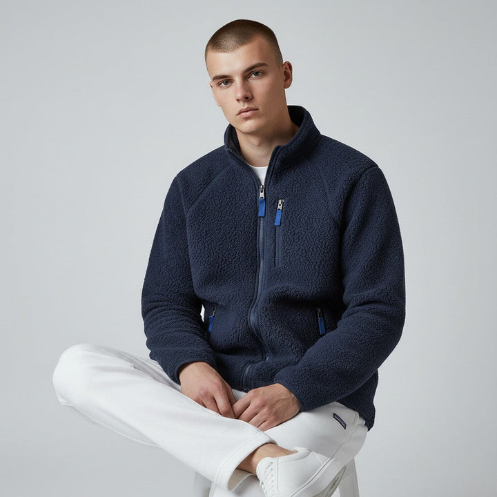 VESTE EN POLAIRE SHERPA POUR HOMME