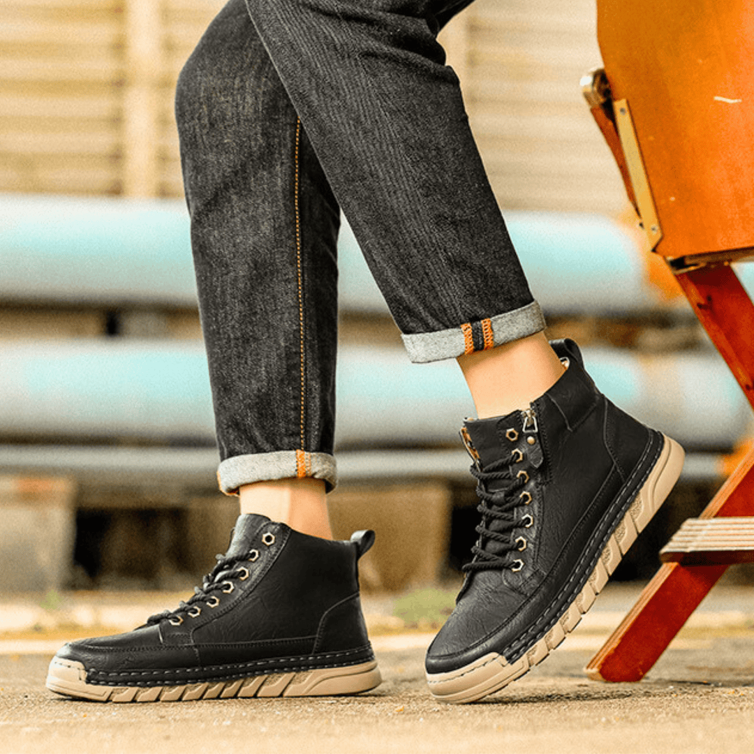 BOTTES EN CUIR POUR HOMME
