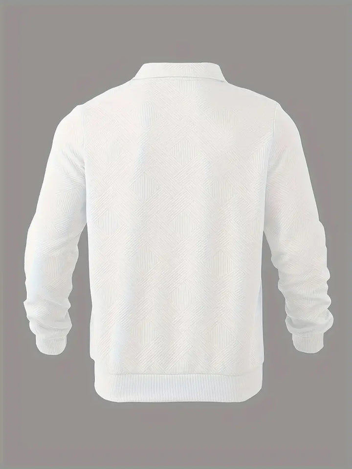 PULL À MAILLE GÉOMÉTRIQUE POUR HOMME