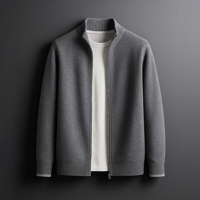 VESTE EN MAILLE AVEC ZIP