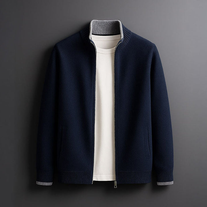 VESTE EN MAILLE AVEC ZIP